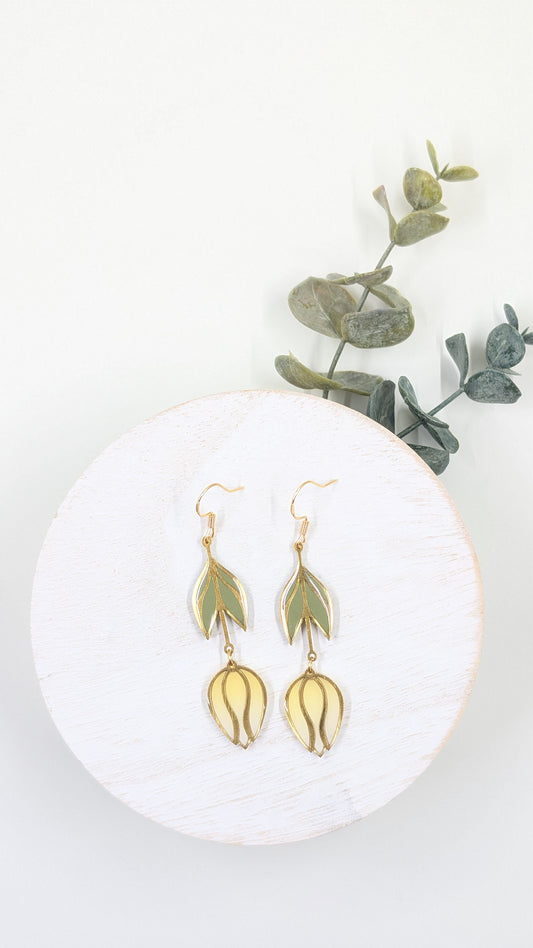Golden Hour Tulip Dangles