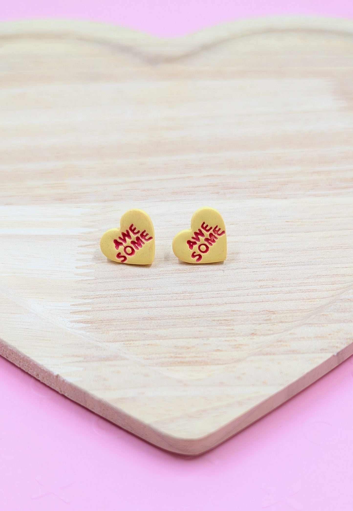 Conversation Heart Studs
